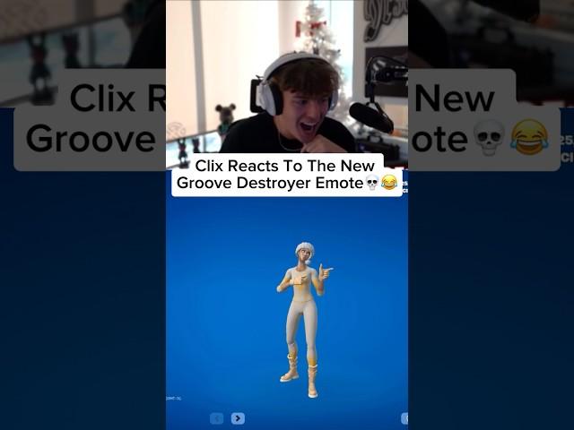 Clix Reacts To The New Groove Destroyer Emote#clix #fortnite #shorts #viral #trending #fyp