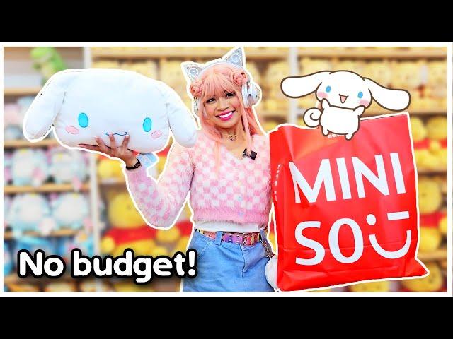 BUYING ONLY CINNAMOROLL AT MINISO! Shop with Me No Budget Challenge! #sanrio #miniso #shopping