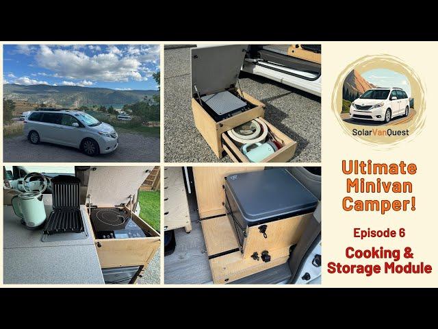 E06: Cooking/Storage Module - Induction Cooking on "Rails" in my Sienna Campervan.