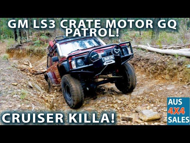 GM LS3 Crate Motor GQ Patrol Cruiser Killa. Harrop Elocker 4" Dual Bonnet Snorkel - SIX2GQ