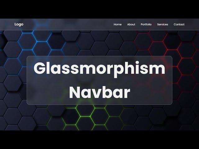 Glass Navbar CSS