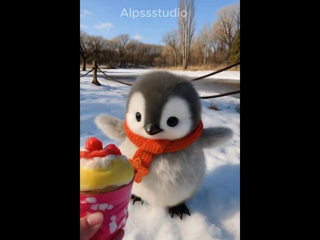 Catch Me If You Can#penguin #cute #cuteanimals #trending #ai #adorable #fluffy #pets #shorts #funny