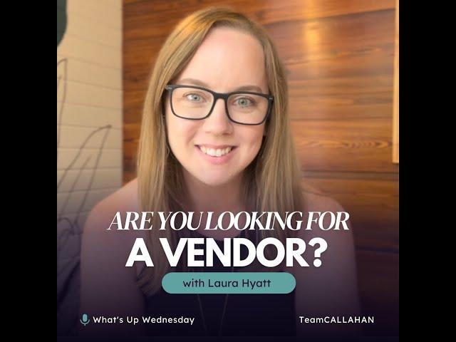 Are you looking for a Vendor?