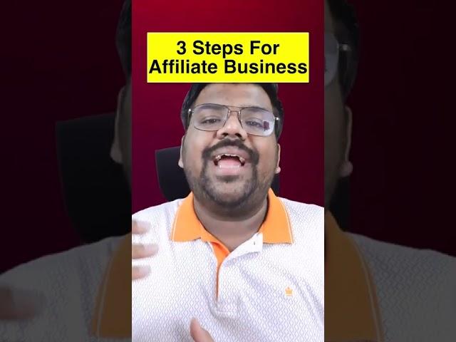 3 Steps To Start Affiliate Marketing For Beginners #affiliatemarketing #shorts