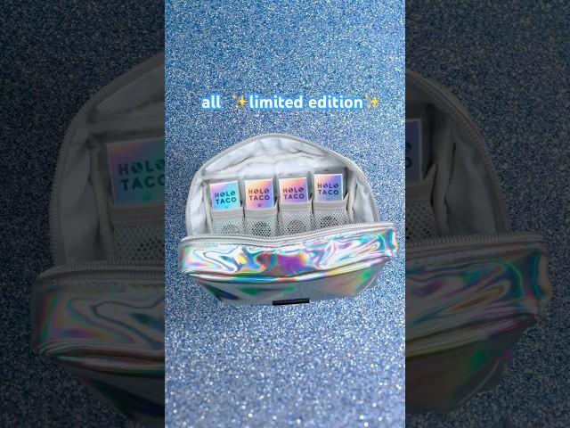 This is your new polish bag limited edition Holo Taco Shimmering Secrets collection