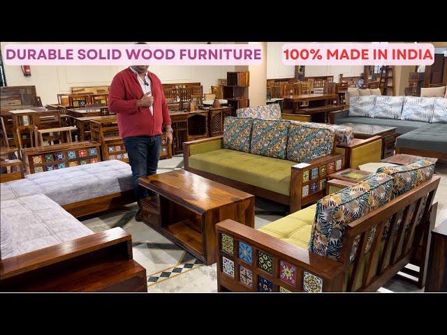 Durable Sheesham Wood Space Saving Furniture at Guaranteed Low Price Sofa Beds Dining Table Wardrobe