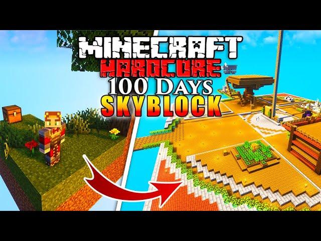 I Survived 100 Days in SKYBLOCK 1.20 in Minecraft Hardcore!