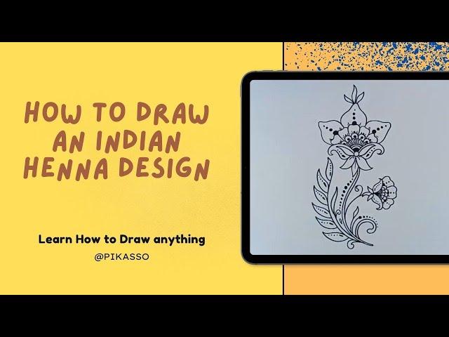 How to Draw an Indian Henna Design