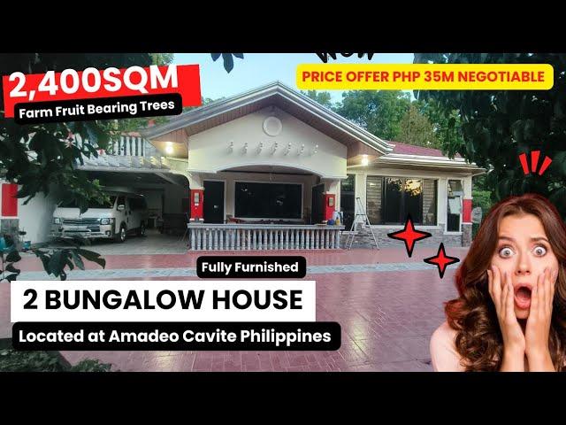 2 Bungalow House With Farm Fruit Bearing Trees @ Amadeo Cavite