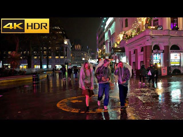 2.50 hours of London NIGHT Rain ️ London Rain Walk Compilation | Best Collection [4K HDR]