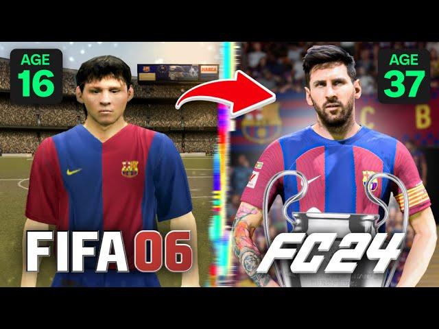 I Replayed LEO MESSI's Career From FIFA 06 to FC 24!