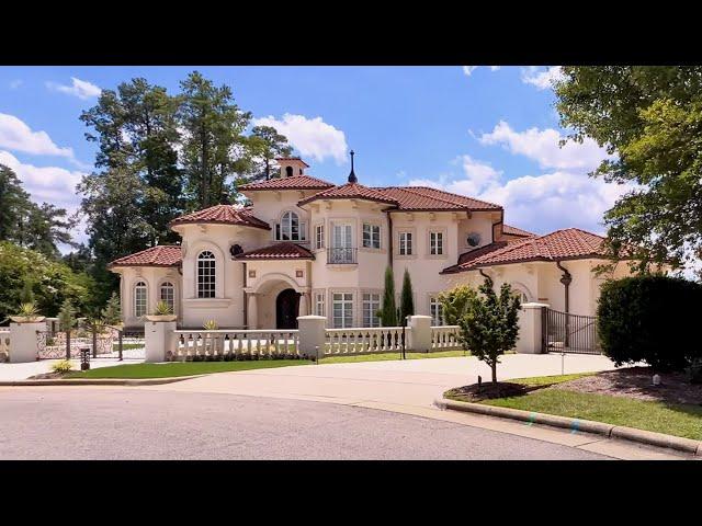 Driving Wealthy Neighborhoods with Mansions in North Carolina | Driving Sounds for Sleep and Study