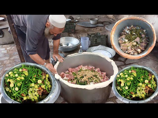 Peshawari Famous Mutton Rosh Recipe  200kg Giant Namkeen Mutton Prepared | Dumpukht Recipe