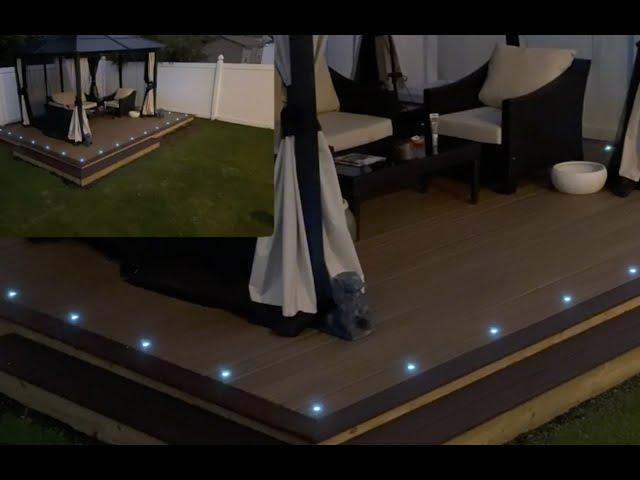 How to install DIY LED deck lighting to a floating deck. How install deck light installation