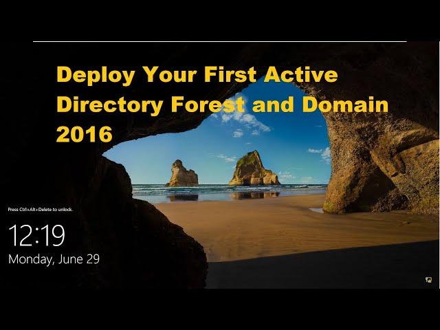 How to promote a domain controller for a new forest windows 2016