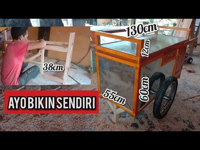 cara membuat gerobak kayu