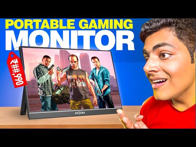I Tested A Portable Monitor For Gaming | Arzopa Portable Monitor For Mobile, PS5, Laptop, Mac & More