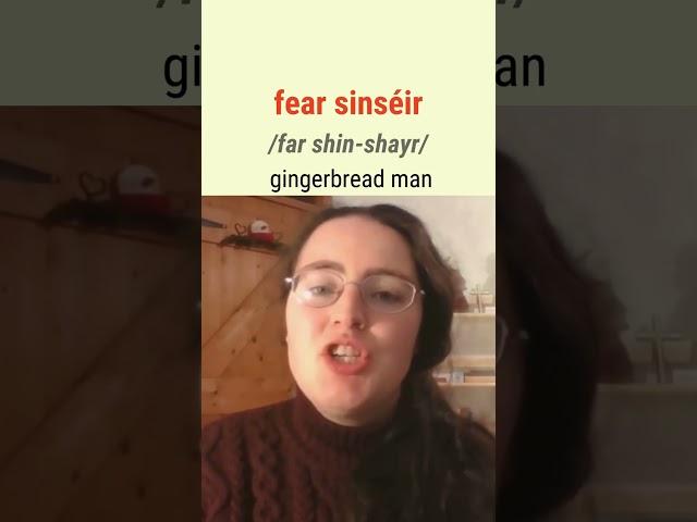How to say Gingerbread Man in Irish #bitesizeirish