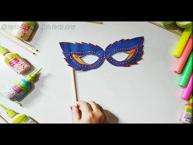 DIY: Party Eye Mask Making l Easy Eye Mask l Paper Eye Mask.