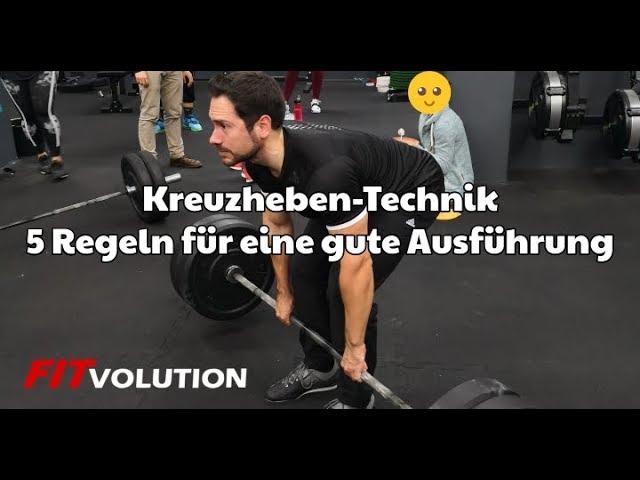 Kreuzheben Technik Demonstration