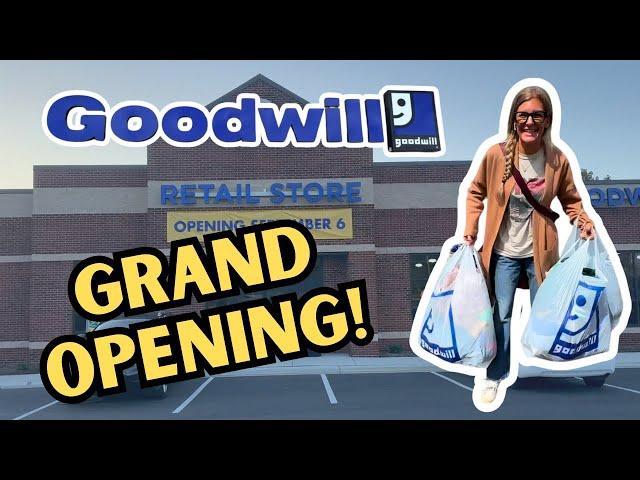 We Camped Out At A Goodwill Grand Opening!  Thrifting So Many Items To Resell Online!