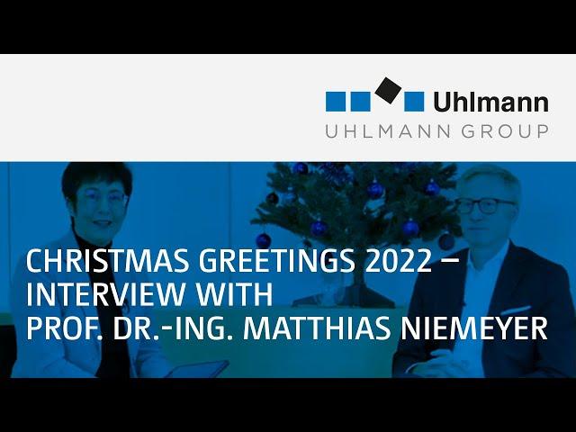 Christmas greetings 2022 – Interview with Prof. Dr.-Ing. Matthias Niemeyer