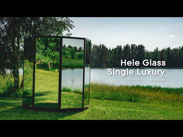 Haljas Hele Glass Single Luxury 7-Person Outdoor Sauna - Feature Overview