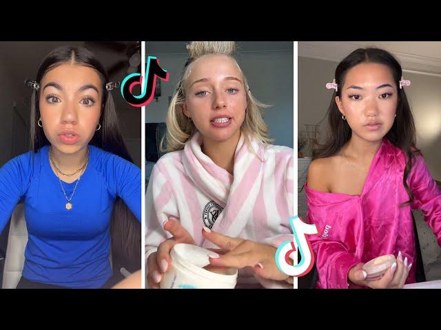 Makeup Tutorial Tiktok Compilation - GRWM  ( Get Ready With Me ) ️(Skincare, Makeup, Outfits) 1158