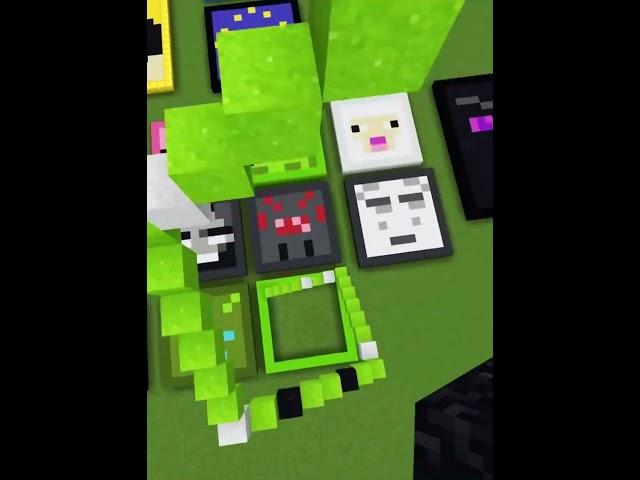 Satisfying Minecraft sand art (Creeper) #shorts