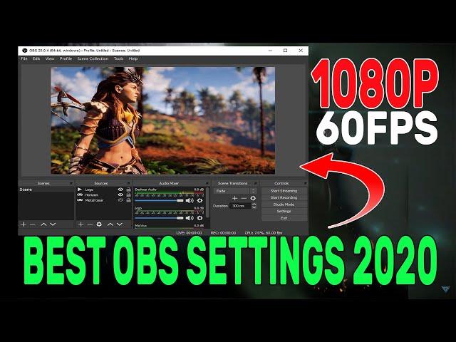 Best OBS Stream SETTINGS on GTX1060 3GB/6GB (1080p 60fps) 2020 Best Setup