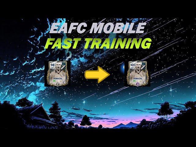 HOW TO TRAIN YOUR PLAYERS FAST IN FC MOBILE 25 | A QUICK  TUTORIAL