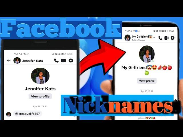 How to Give  your  Girlfriend | Boyfriend || Lovers  Nickname  on  Facebook profile