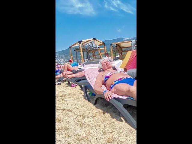 KLEOPATRA BEACH ALANYA ANTALYA TURKEY BEACH WALK 4K