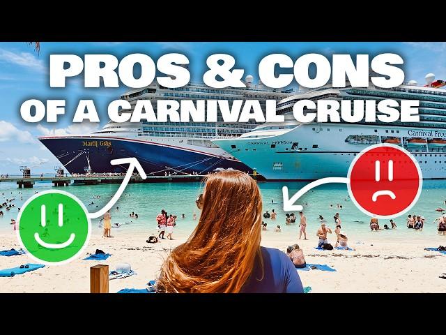 PROS and CONS of a Carnival Cruise! (More cons than pros?!)