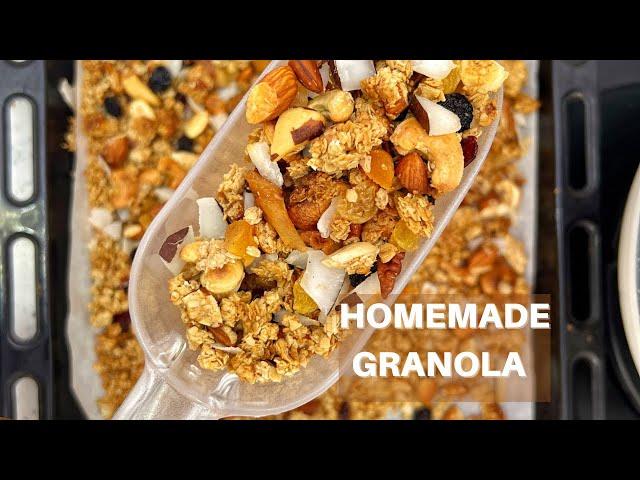 HOW TO MAKE GRANOLA WITH OR WITHOUT AN OVEN | HOMEMADE GRANOLA STEP BY STEP RECIPE