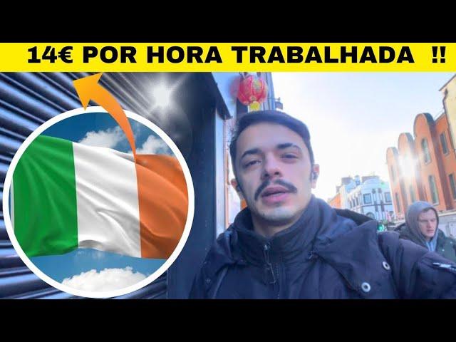 CONSEGUI MEU PRIMEIRO EMPREGO EM DUBLIN NA IRLANDA SEM INGLÊS !! 1 MÊS