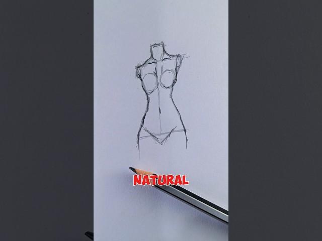 How to Draw a Female Figure: Easy Step-by-Step Guide  #art #drawing #shorts #satisfying  #foryou