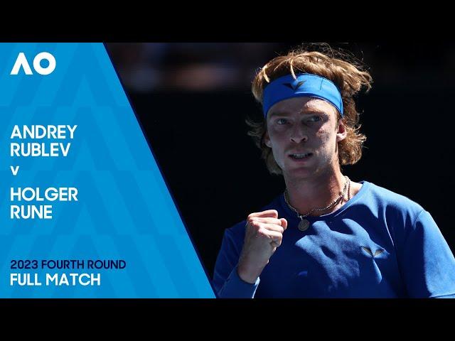 Andrey Rublev v Holger Rune Full Match | Australian Open 2023 Fourth Round