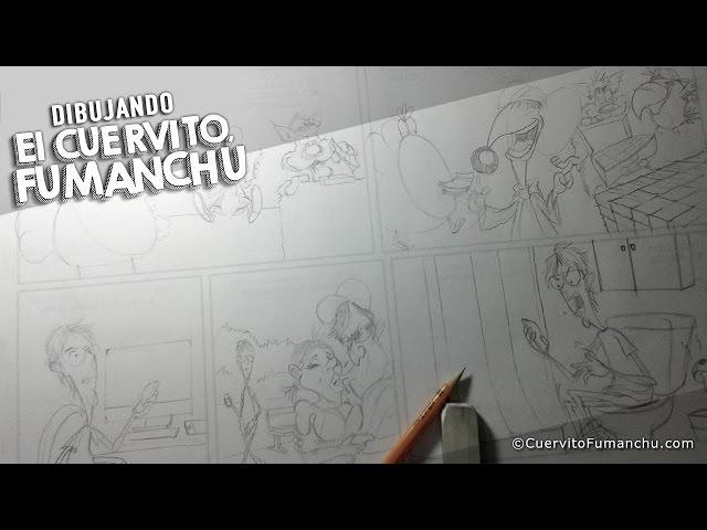 Dibujando EL CUERVITO FUMANCHU 08