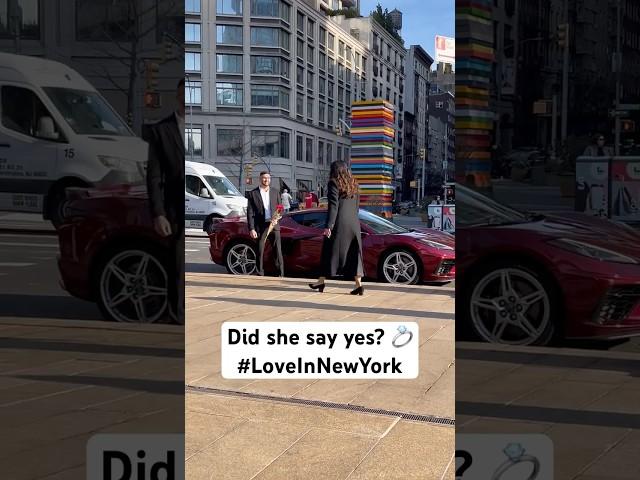 Who doesn’t love love? #proposal #engagement #wedding #newyork #corvette #chevrolet #love #marriage