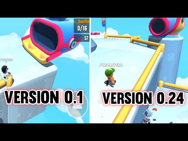 Stumble Guys Old Version Vs New Version || Stumble Guys Version 0.1 Gameplay,secret Maps