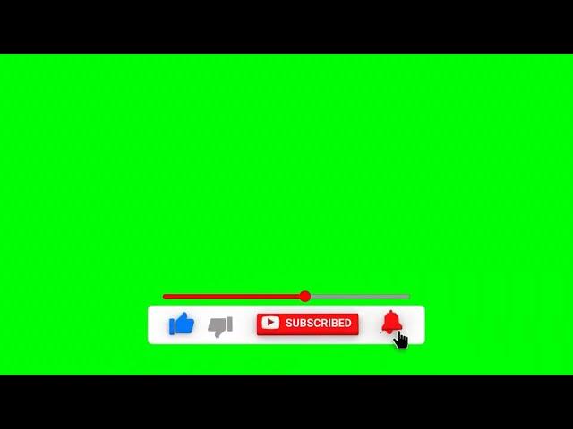 Like, Subscribe, Bell - Green Screen Footage