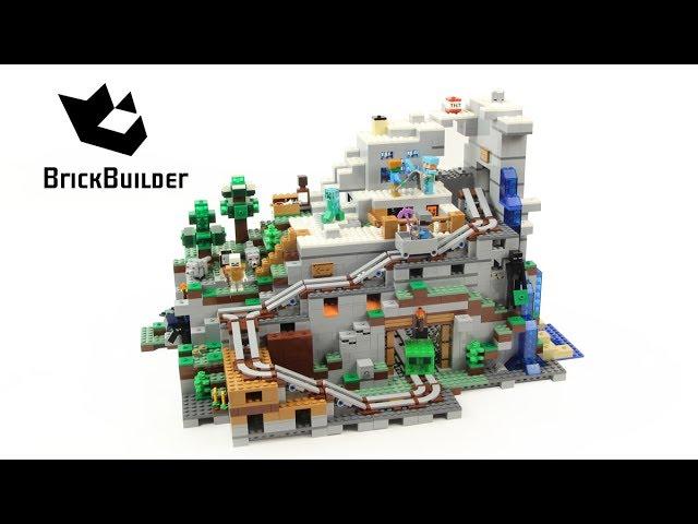 Lego Minecraft 21137 The Mountain Cave - Lego Speed Build