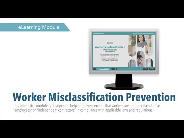 Worker Misclassification eLearning Module