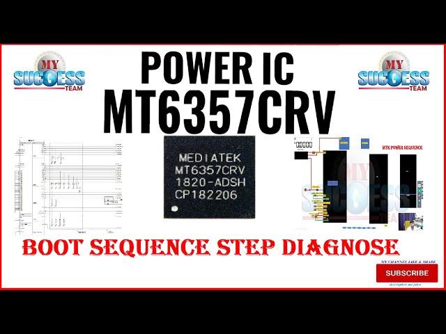 MT6357CRV POWER SEQUENCE STEP DIAGNOSE #mt6357crv #mtkbootsequence #mysuccessteam