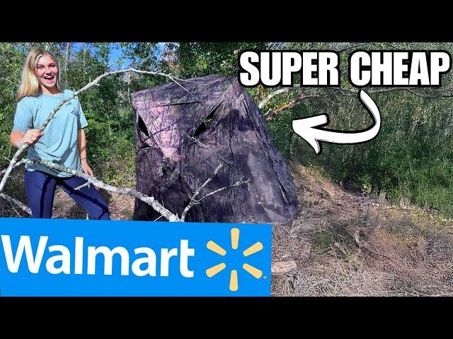 I bought WALMART's cheapest HUNTING BLIND! BEST BUDGET GEAR OR BUST?