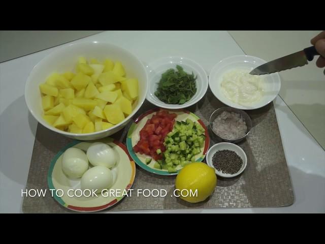 Potato & Egg Mayo Salad Recipe - Best Potato Salad - Easy Potato Salad - Egg Potato Salad