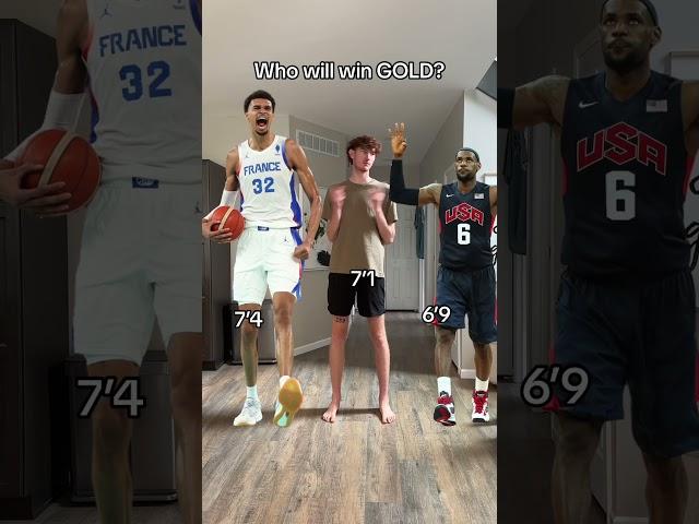 Will LeBron James or Victor Wembanyama win Olympic Gold #tall #olympicbasketball