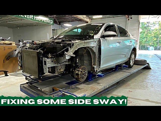 Fixing Some Side Sway! #autobody #bodyshop #bodywork #collision #autorepair #worklife #bluecollar