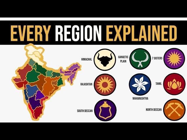 Every Region Of India Explained In 10 Minutes